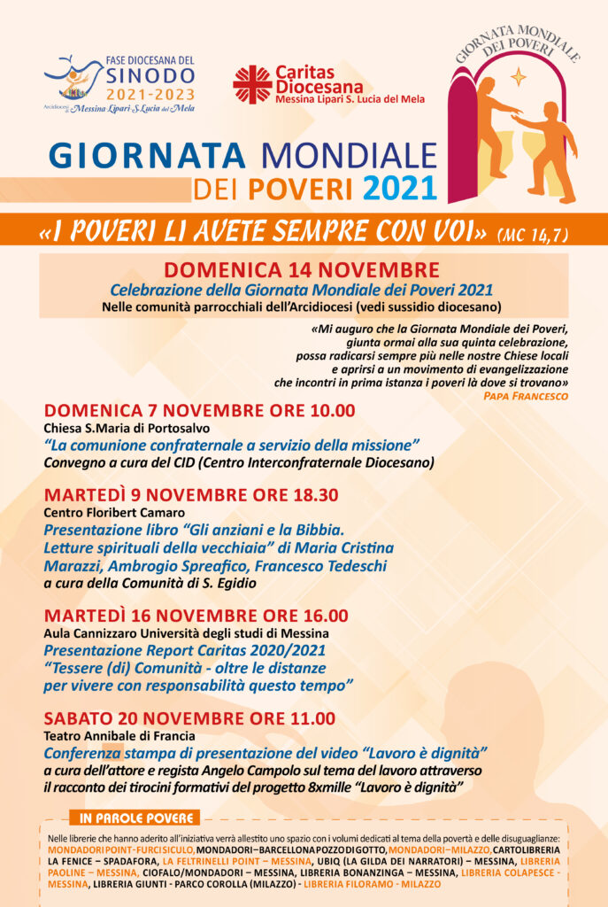LOCANDINA CARITAS giornata mondiale poveri 2021