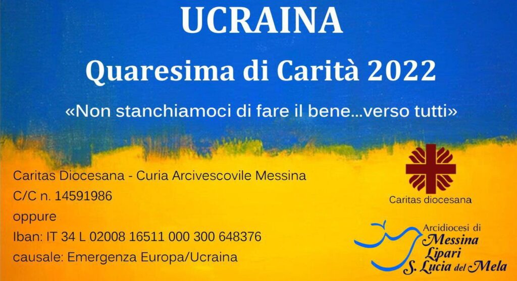 immagine raccolta ucraina quaresima 2022